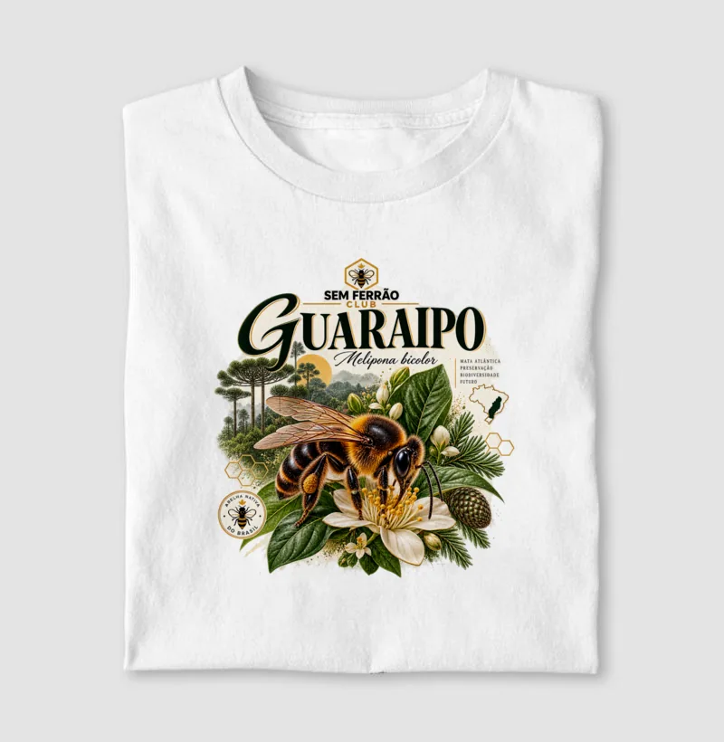 Camiseta Guaraipo Branca Sem Ferrão Club