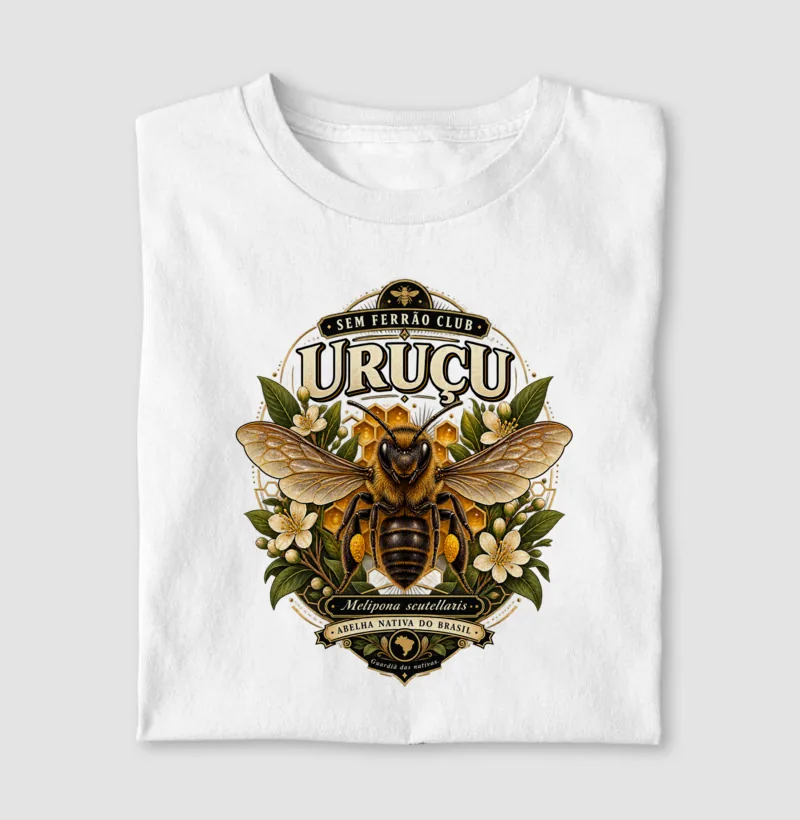 Camiseta Uruçu Branca Sem Ferrão Club