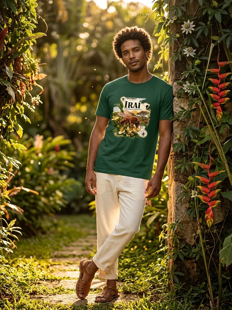 Lookbook Iraí Verde Floresta Jardim Botânico Sem Ferrão Club